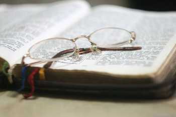 bible and glasses